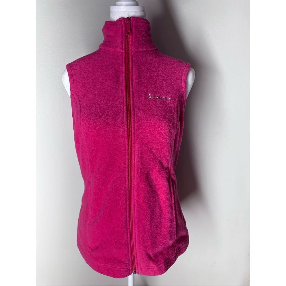 Columbia Women’s fleece pink vest jacket Size S